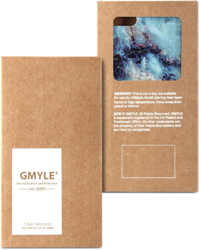 iPhone 6 Case, GMYLE Snap Cover Glossy for iPhone 6 / 6s (4.7 Display) - Blue Marble Pattern Slim Hard Back Case