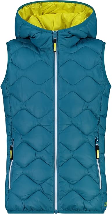 Gilet CMP Bambino In Nylon Imbottito - Con Cappuccio, Idrorepellente E Tasche Con Zip - Foto 3