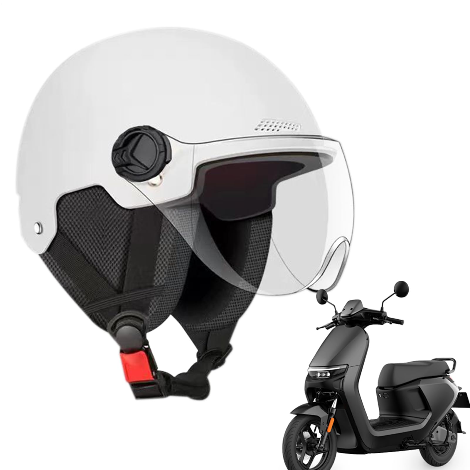 Electric Bike Helmet | Mens Bicycle Helmet,Safety Anti-UV Ear Protection Breathable Protective Hat for Adult Cycle Skateboarding Women Riding Men Outdoor Commuting