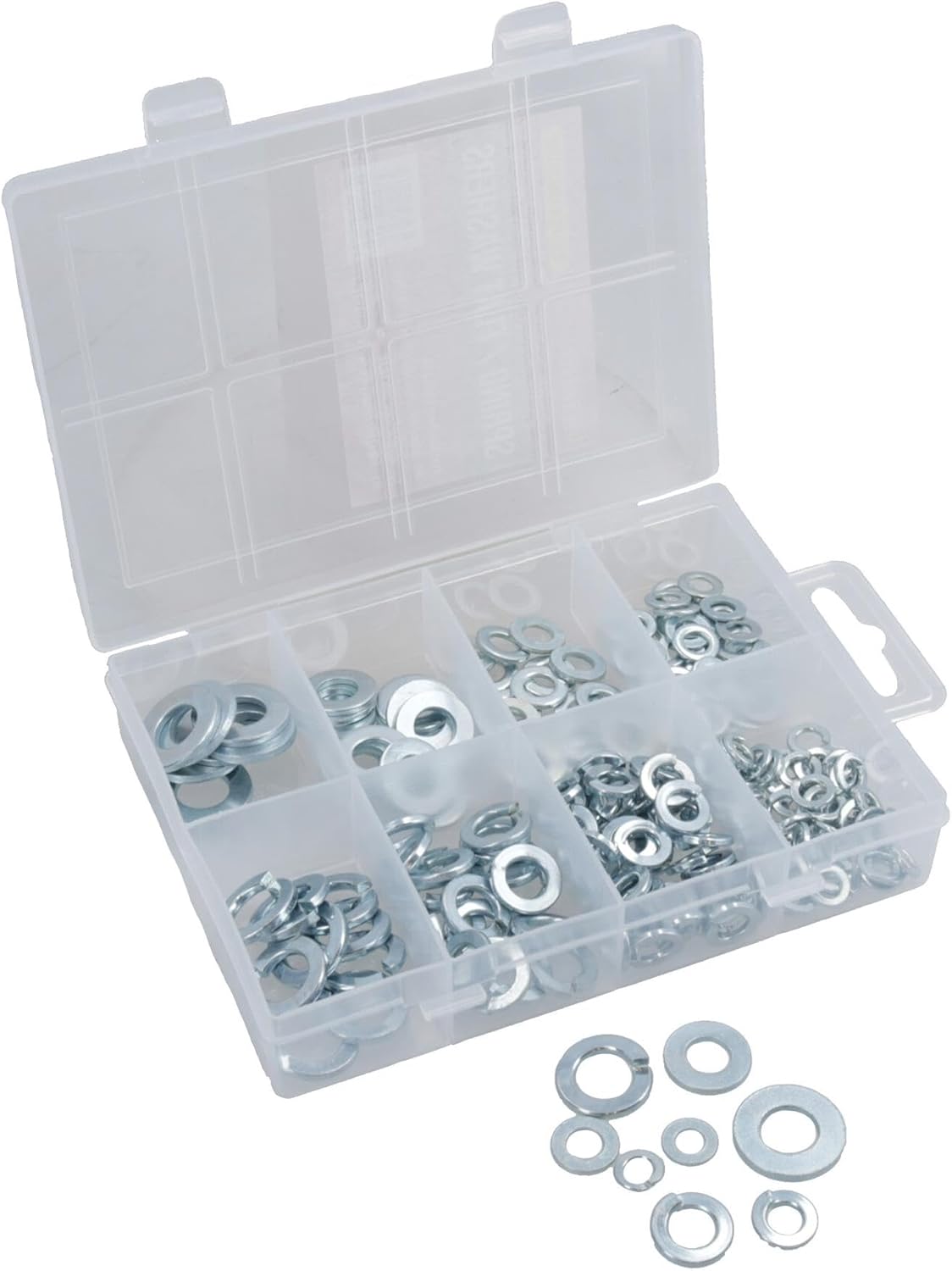 Spring and Flat Metric Assorted Washers 5mm / 6mm / 8mm / 10mm 210pc
