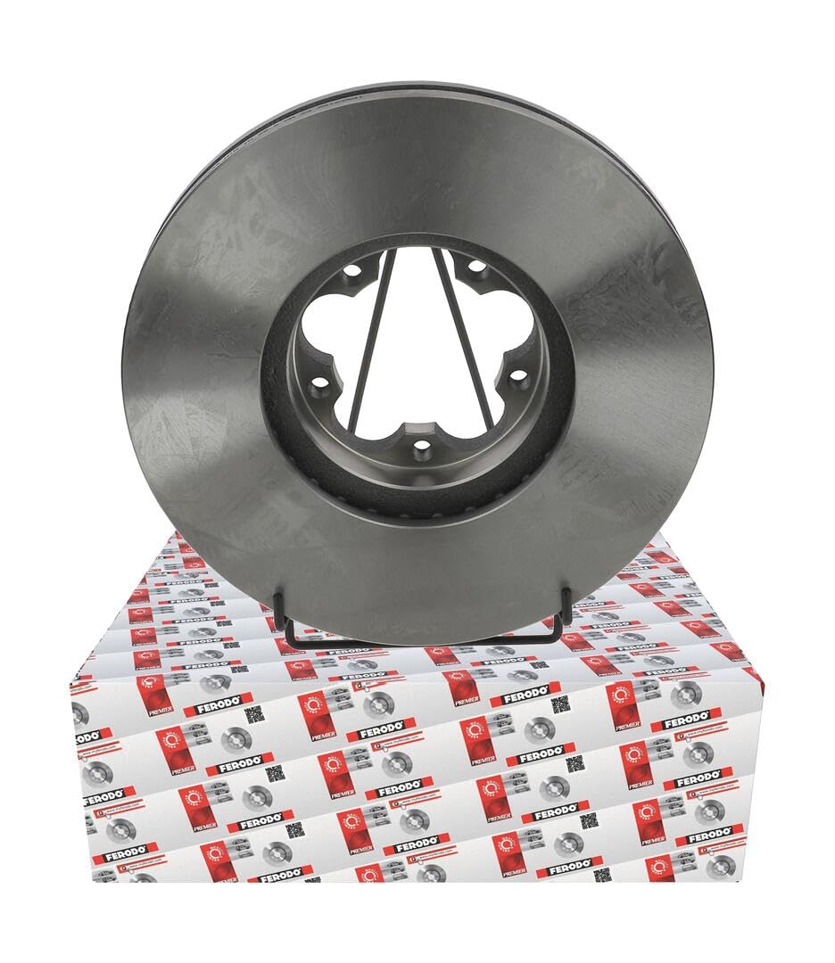 FERODO DDF2468-1 2 discos de freno delanteros de 308 mm de diámetro, ventilados, compatibles con Ford Transit Mk6 Kasten V347, V348, FA 1812200 DDF2468-1 1822205