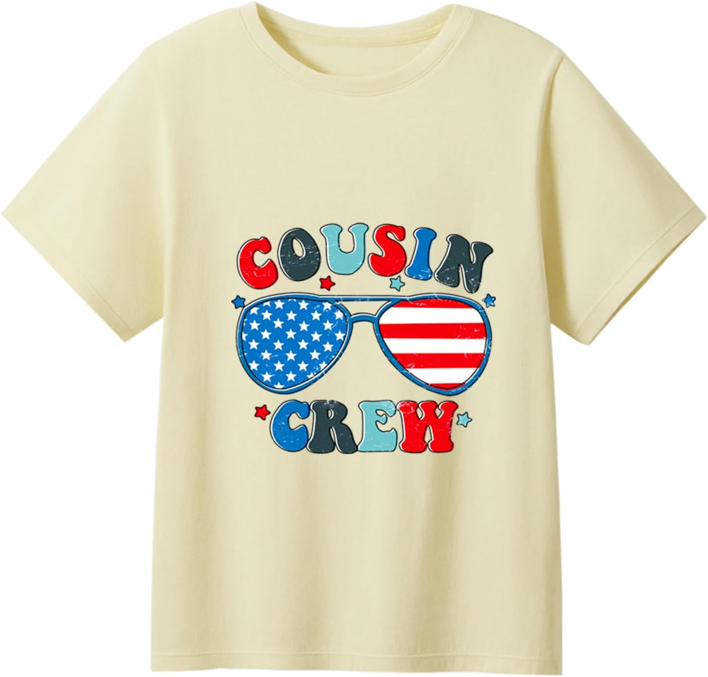 Kid 4th of July Shirts Boys Girls American Flag Shirt Patriotic Independence Day Tee Tops 2-7 Years