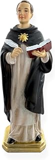 8" Inch St Thomas Aquinas Statue Imagen Santo Tomas de Aquino Estatua Religious Catholic Gift