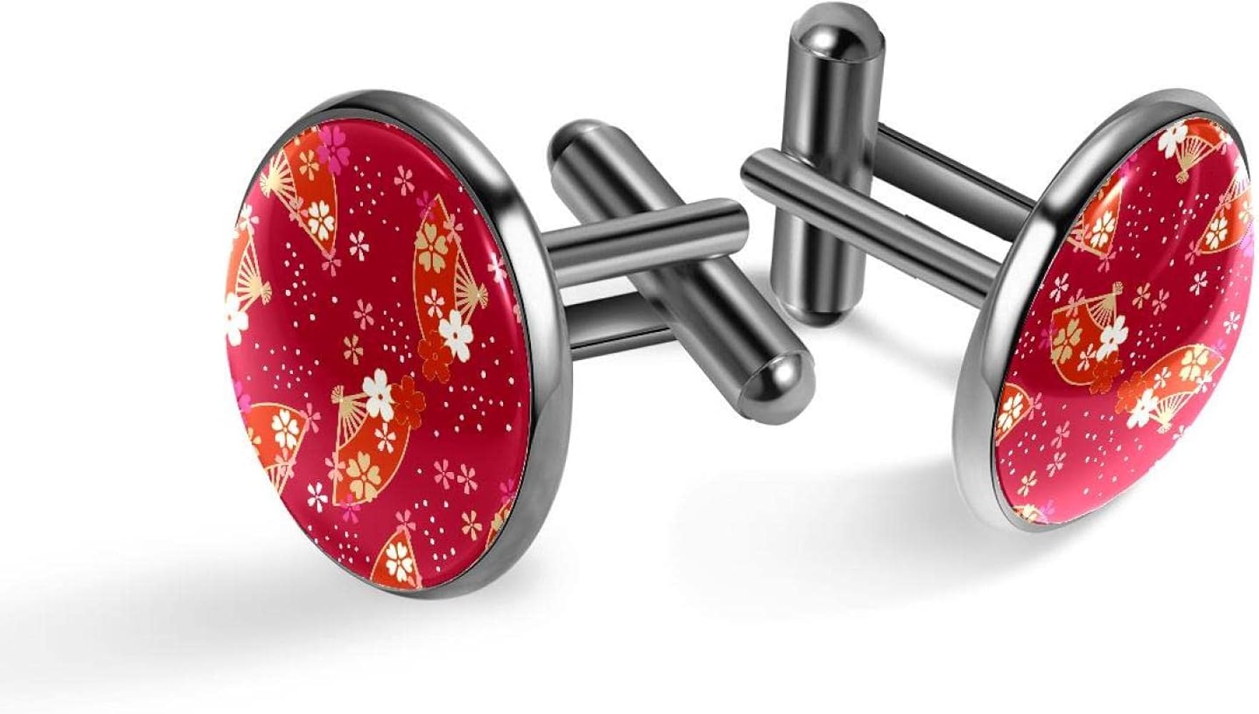 Boutons De Manchette Japonais Pour Homme - Acier Inoxydable Et Quartz Synthétique, 20mm, Idéaux Mariage Ou Affaires