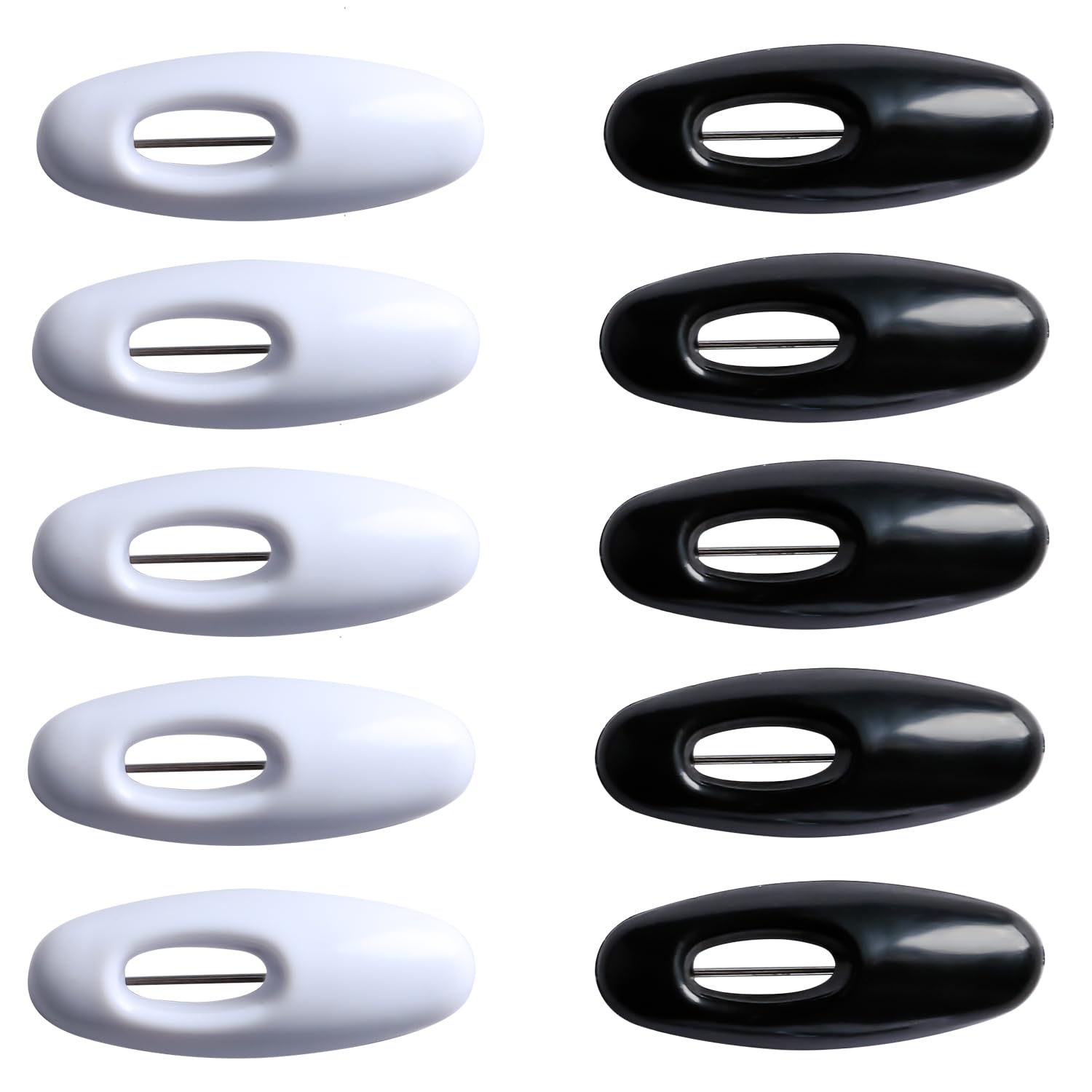 Bojueshaw 12pcs Hijab Pins,Scarf Safety Pins,Shawl Pins,Plastic Cover Safety Pins for Safely Locking Baby Clothes Scarf Decoration(Black and White)