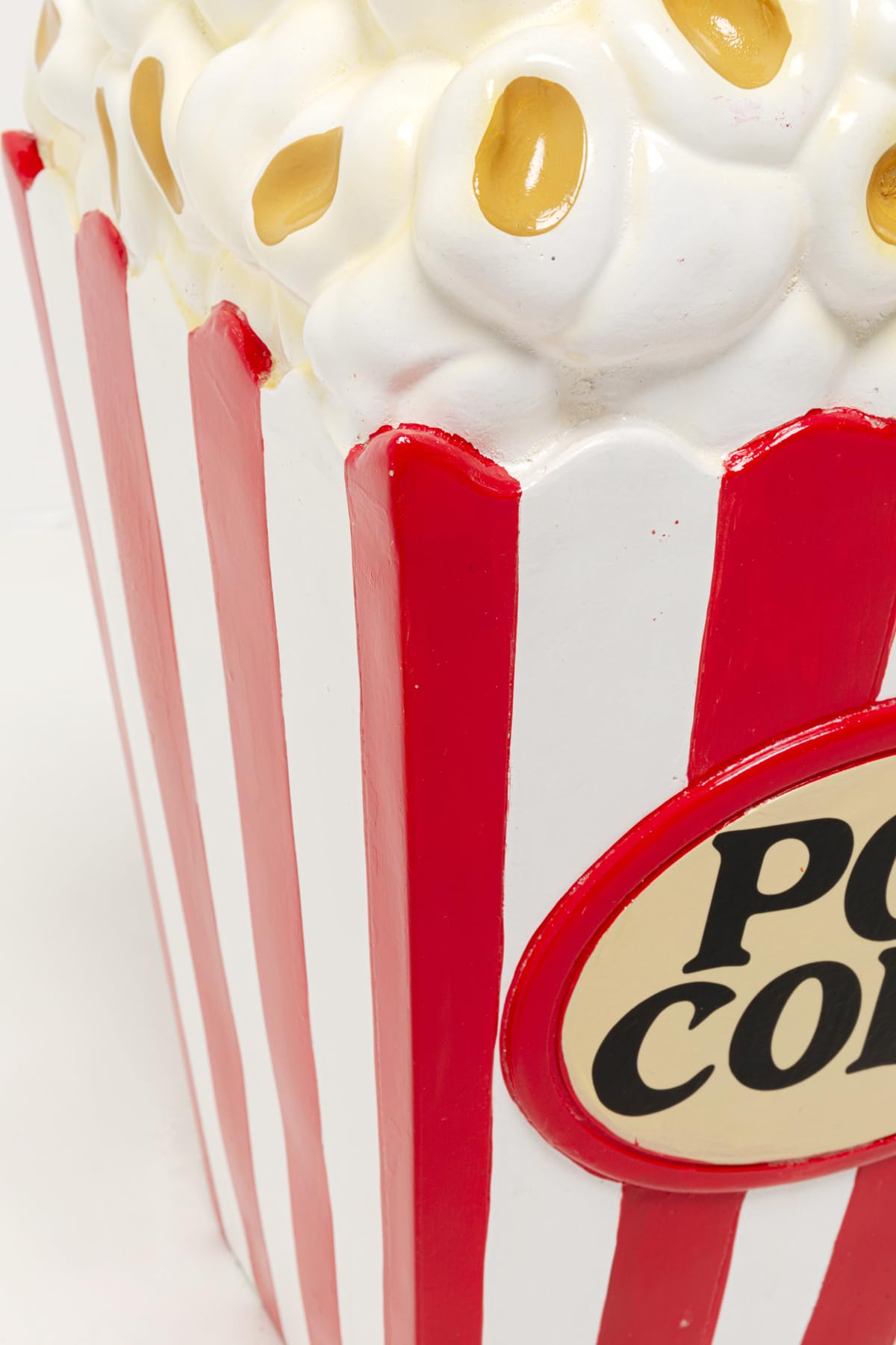Kare Design Pouf Popcorn, 30x30 cm (H 47 cm), in polyresina dipinta a mano, look giocoso e moderno, soggiorno, cameretta, portata max 110 kg