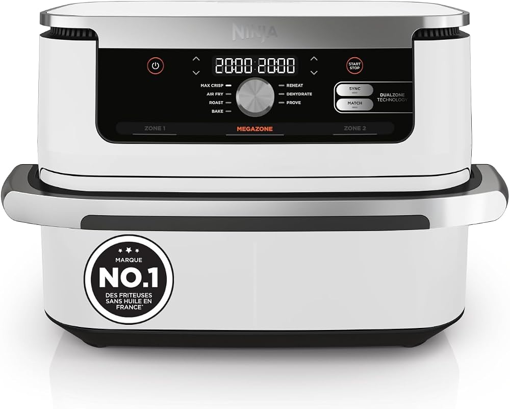 Ninja Foodi FlexDrawer Air Fryer 2 Compartiments, 10,4L, 7 en 1 AF500EUWH