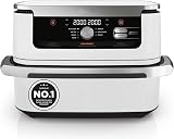 Ninja Foodi FlexDrawer Air Fryer, Dual Zone Avec Séparateur Amovible, Grand Tiroir de 10.4 L, 7-en-1, Double Zone, Sans Huile, Pièces Antiadhésives Compatibles Au Lave-Vaisselle, Blanc AF500EUWH - 1