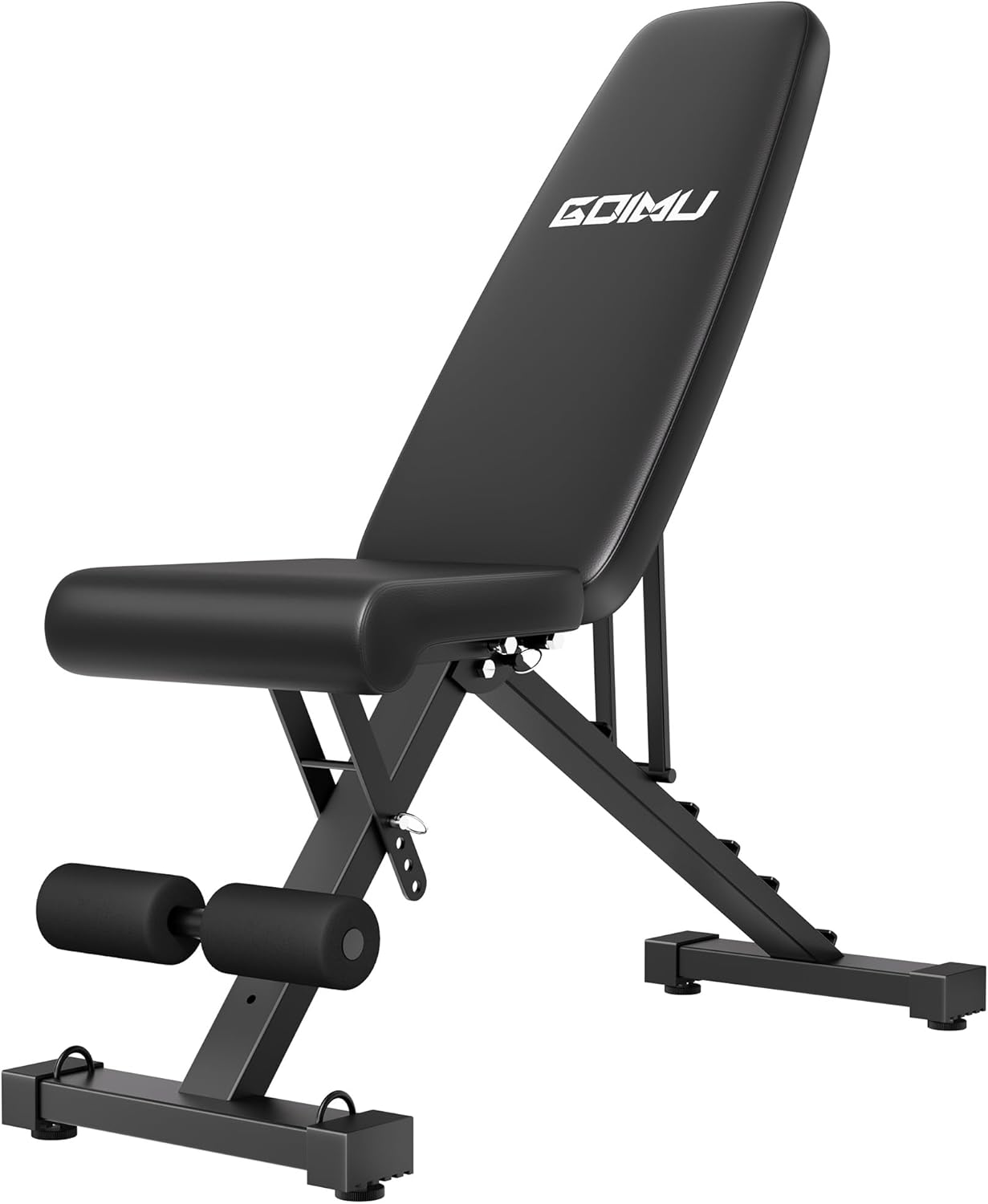 1000LBS Olympic Weight Bench Set, Bench Press Set with Olympic Barbell, Home Gym Combo for Strength Training, Sit Up & Flybird Training