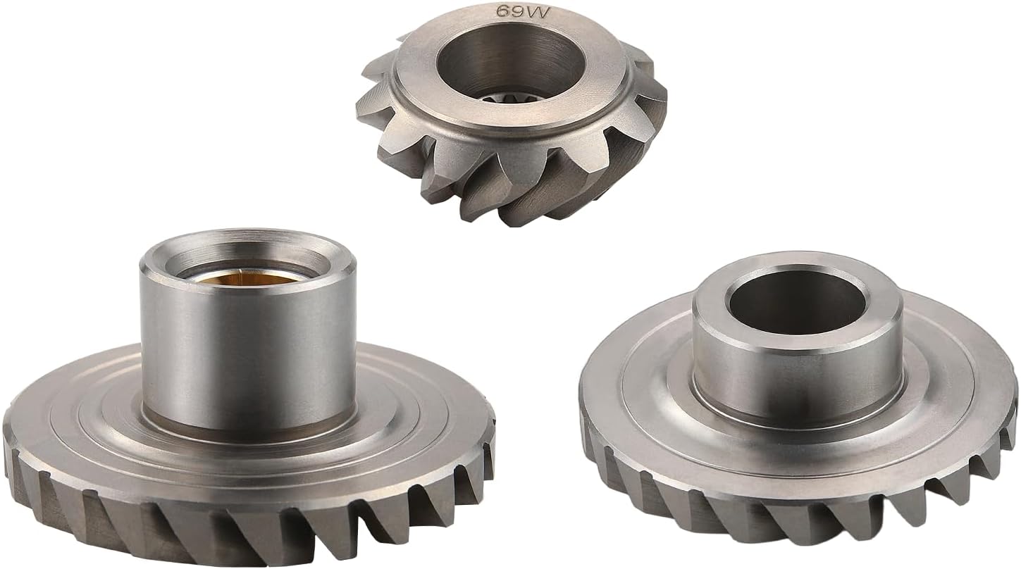 New Boat Motor Outboard Gear Kit 69W-45551-00 Pinion Gear and 69W-45560-00 Forward Gear and 62Y-45571-00 Reverse Gear Sets for Yamaha Outboard 4 Stroke 50HP 60HP 2002-2024 Boat Engine