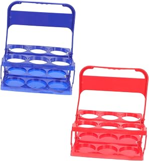 TOPPERFUN 2Piezas Cesta De Cerveza De Organizador Vino Soporte De Barra para Bebidas Accesorio De Fiesta Colores