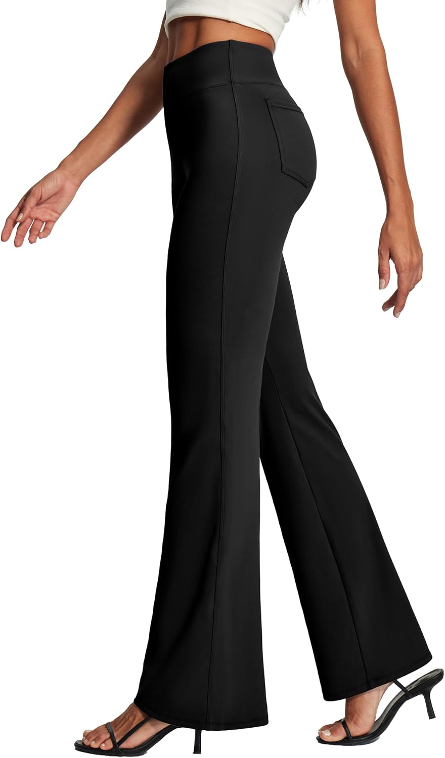 IUGA Womens Dress Pants Stretchy Work Pants Slacks Women Business Casual Bootcut High Waisted Pull On Trousers with Pockets