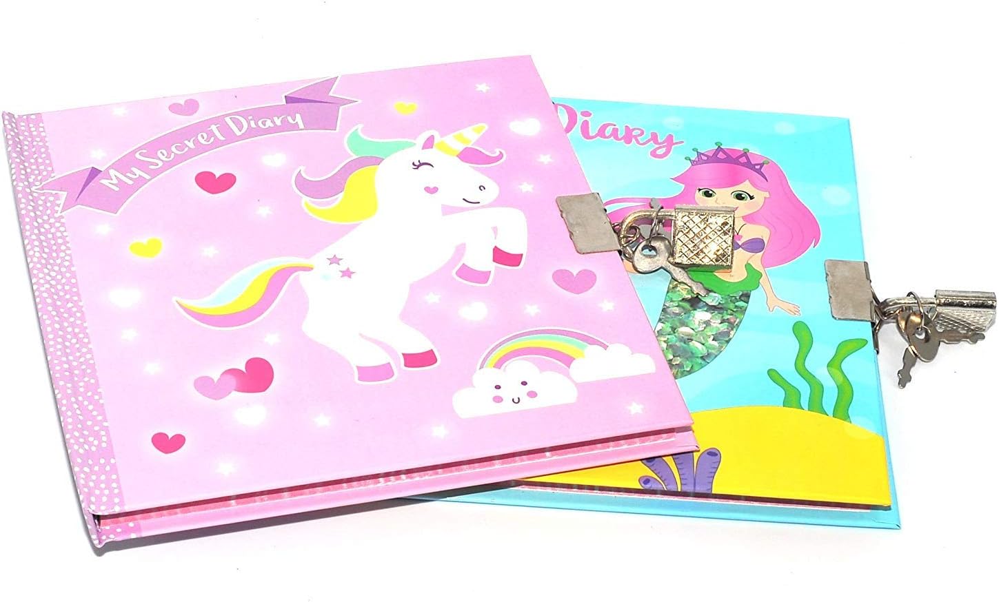 1x A6 Secret Diary with Padlock Undated Girls Diary Design at Random