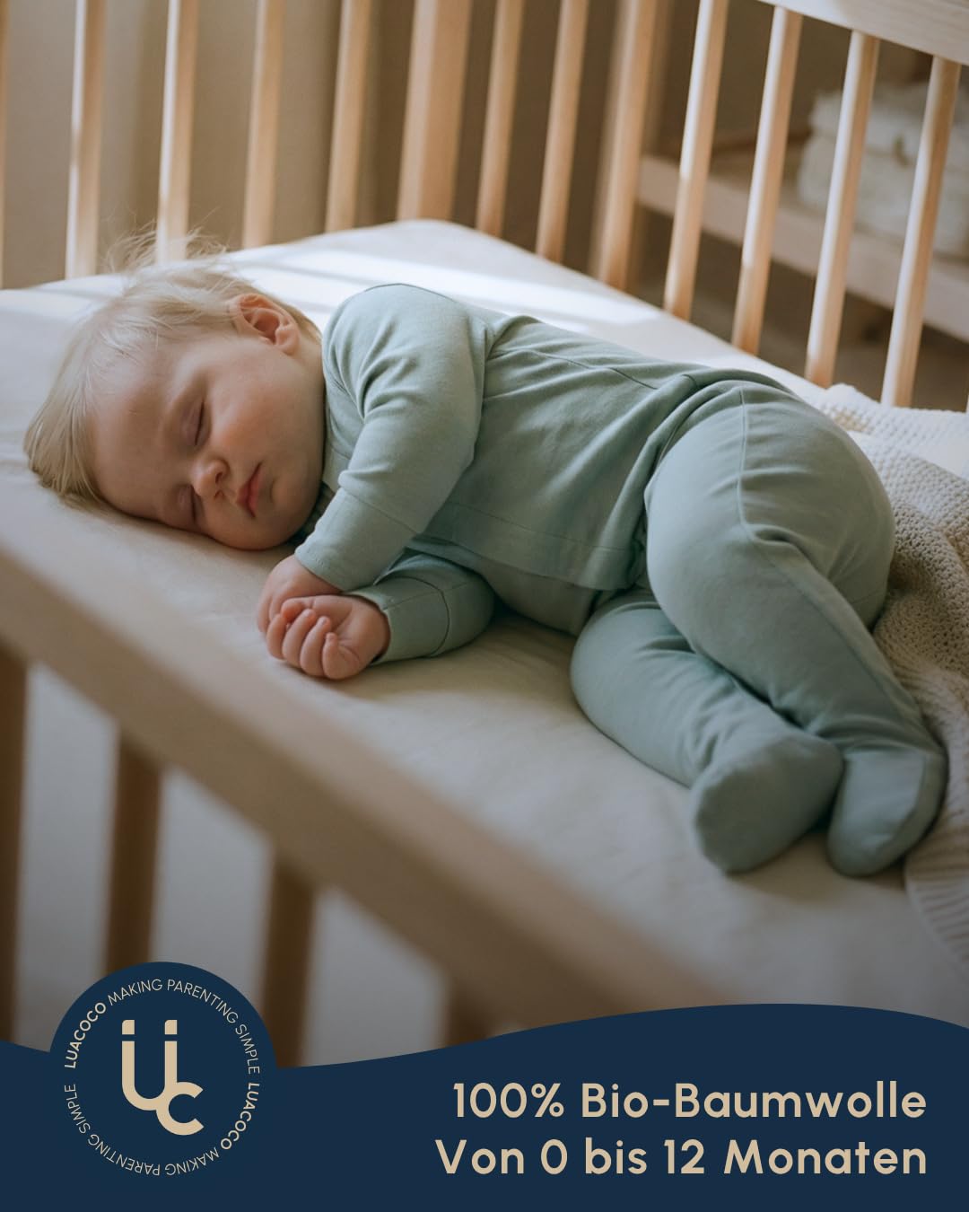 Baby-Pyjama mit Magnetverschluss, 100 % Bio-Baumwolle, faltbare Handschuhe und bedeckte Füße, weicher Strampler mit Magnetverschluss, schneller und einfacher Windelwechsel, Größen von 0 bis 12 Monaten