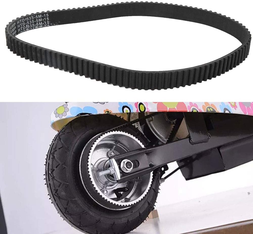 Plastic Driving Belt Band 535-5M-15 Accessory for E Scooter Electric Bike Black