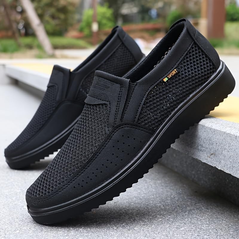 Men's Lace-up Lightweight Sneakers Shoes Breathable Running Workout Shoes4