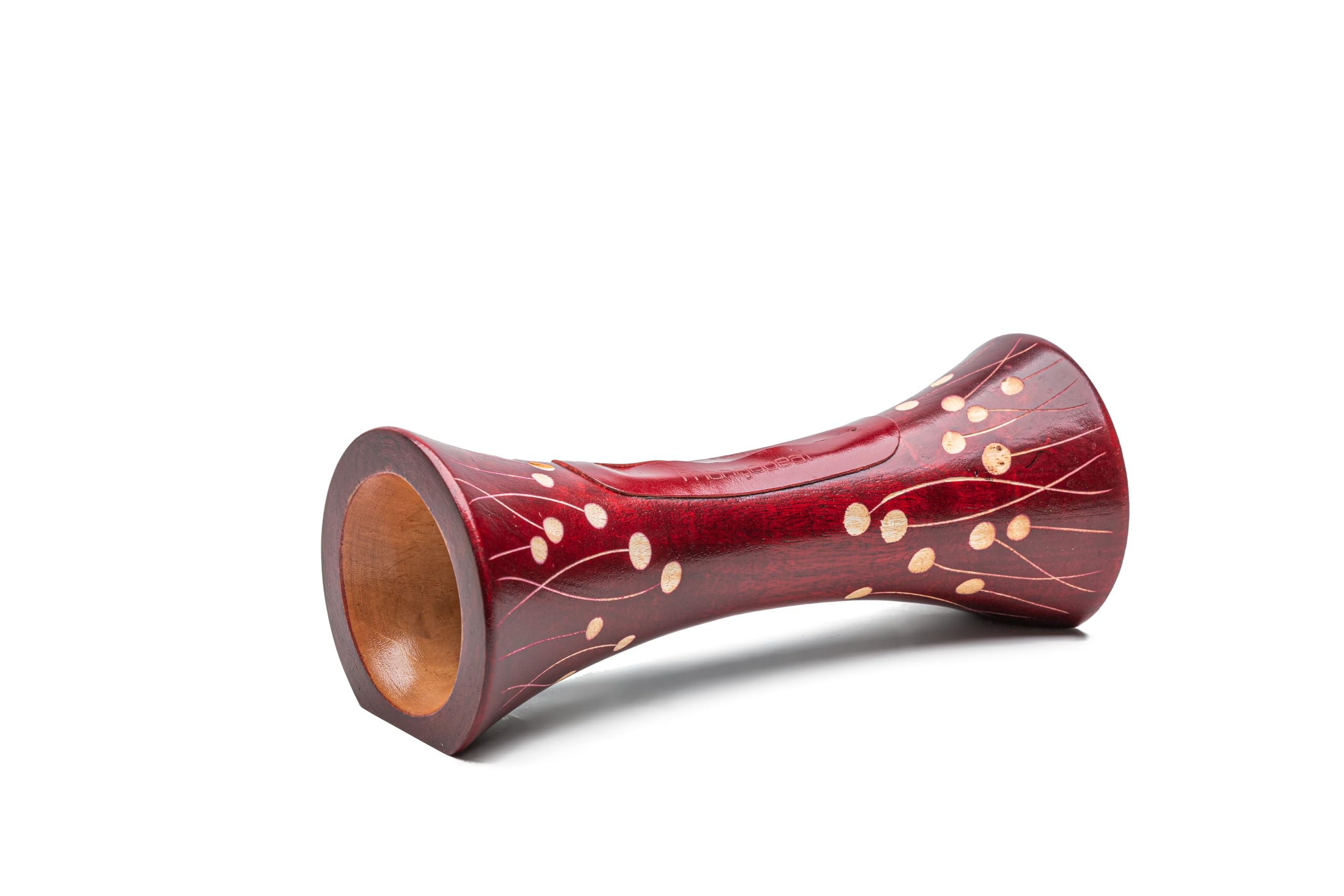 mangobeat® - Enceinte écologique et Universelle en Bois - Amplification de Tous Les Smartphones sans électricité - «Bordeaux Perle 25 cm