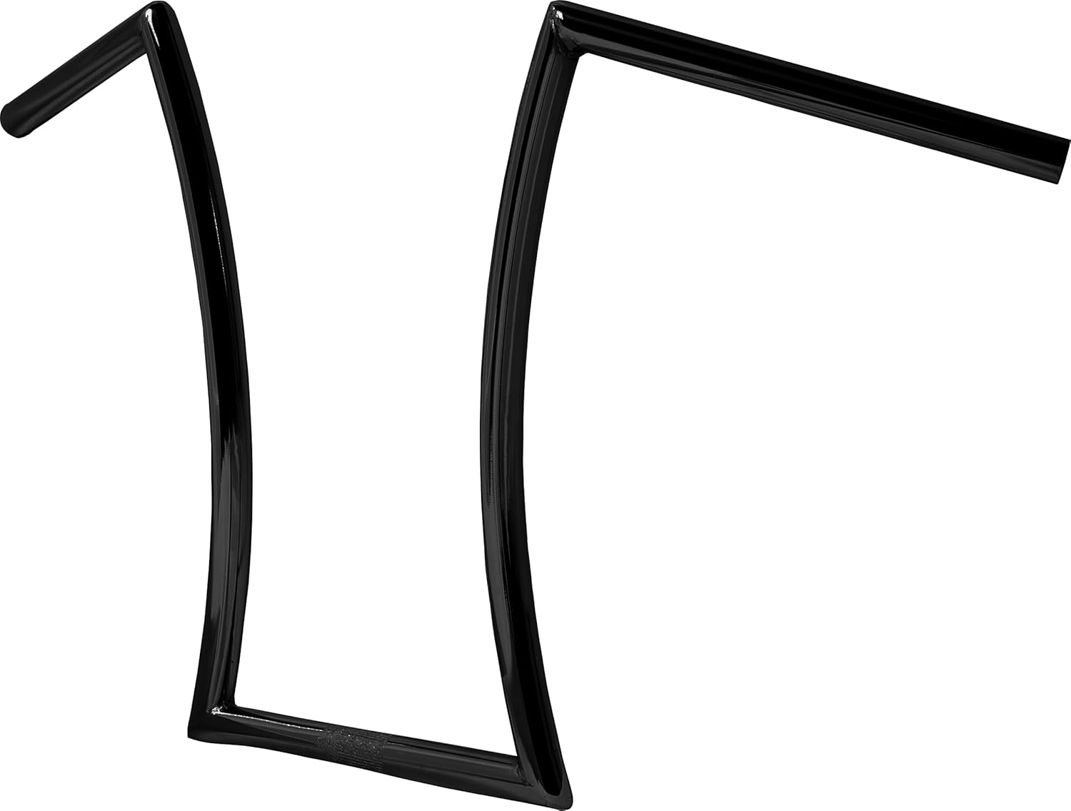 Tracer Hi-Rise U-Type Steel Handlebar, 800 * 380* Clamp Size 7/8 Inch (22.2mm) HB-TB-U800-380-CP, Chrome (Black)