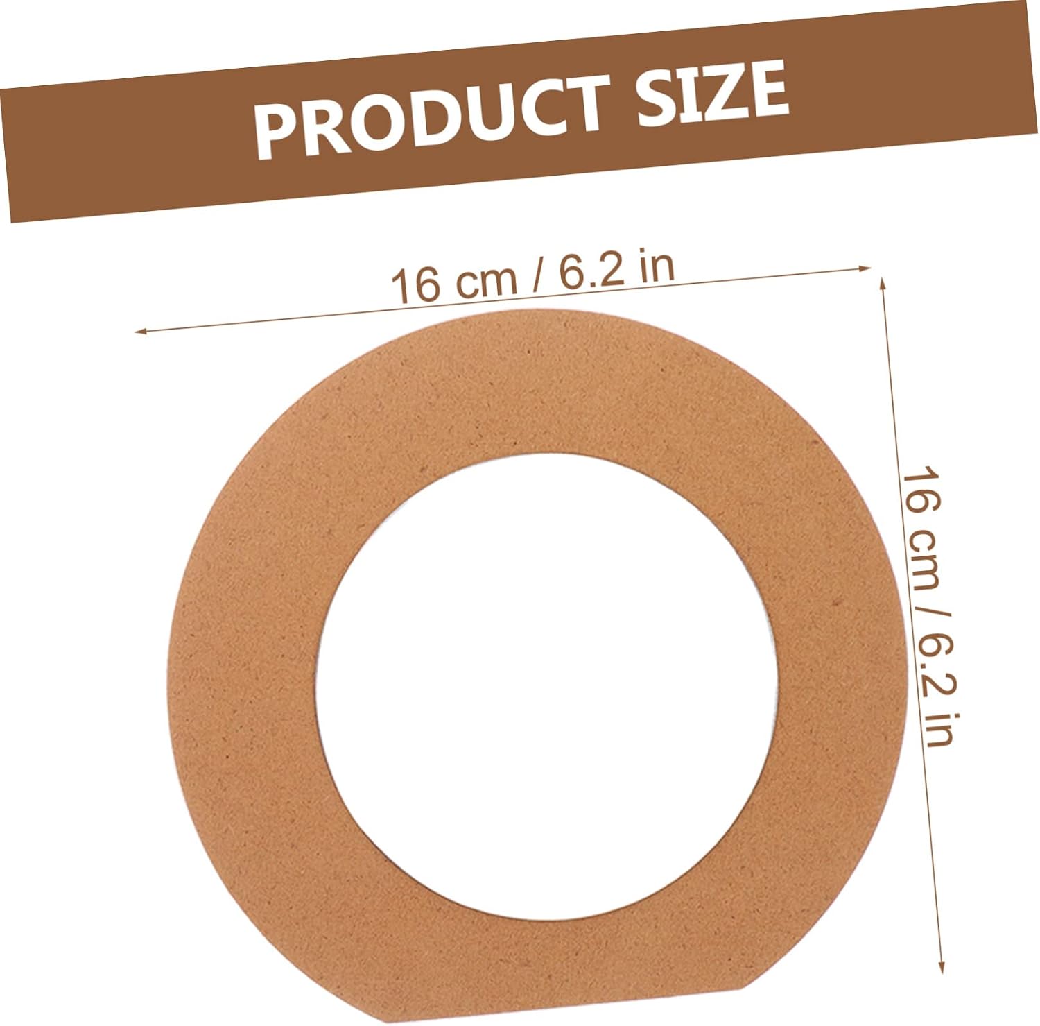 VICASKY 2pcs DIY Wooden Mirror Boys and Girls Painting Tabletop Mirror Unpainted Handmade Round for Craft Decor