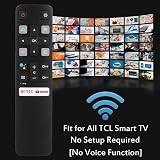 Universal Remote for All TCL Smart TV, TV Remote Control Replacement RC802V for All TCL TV Android 4K TVs - No Setup Required [Without Voice Command]