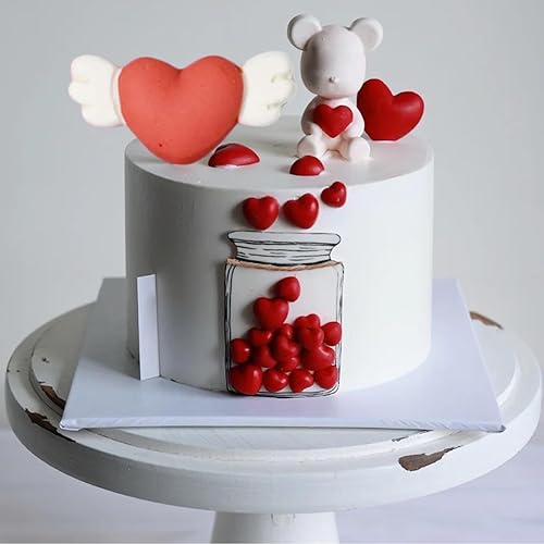 Miniatura 8 de MINFEIDMS Moldes de silicona para decoración de tartas para el día de San Valentín, para decoración de pasteles, decoración de pasteles, decoración