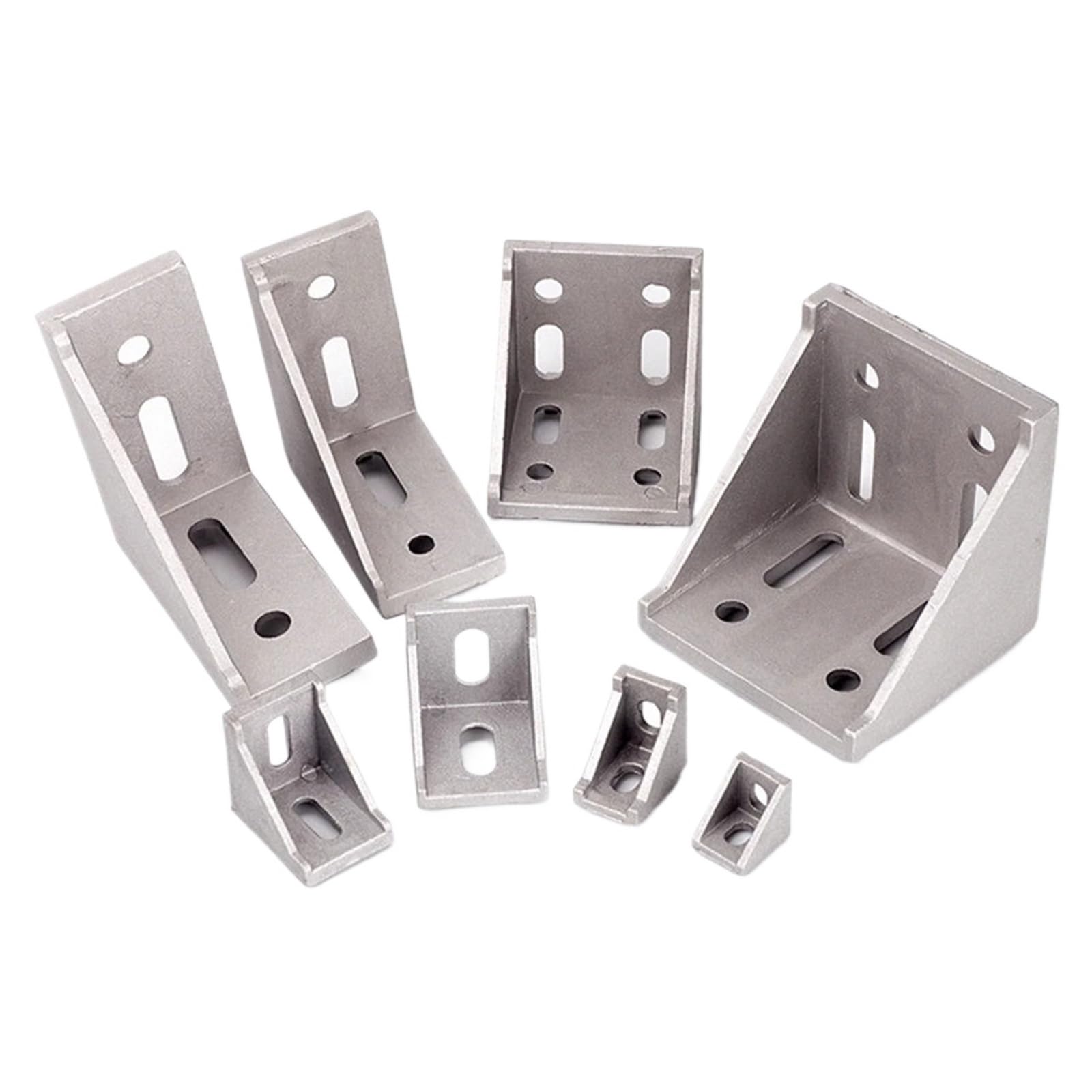 Ghhzml 2028 10Pcs Aluminium Profile Brackets 2020 2028 3030 3060 4040 4080 2040 6060 Aluminum Profile Connector(2028 10Pcs)