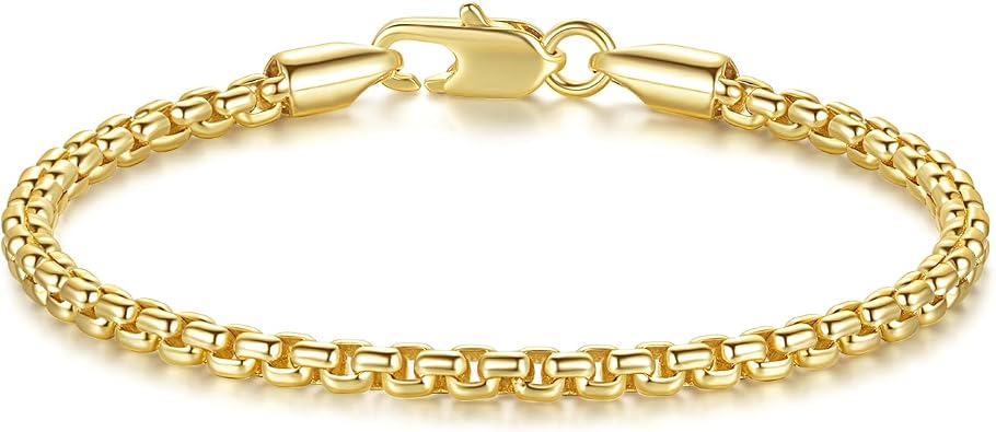Gold Bracelets for Women 14K Gold Chain Bracelet for Women