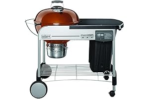 Weber Performer Deluxe Charcoal Grill, 22-Inch, Touch-N-Go Gas Ignition