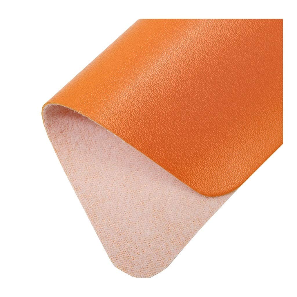 Faux Cuir PU Tissu Orange au Metre Souple pour Loisirs Creatifs Boucles d'Oreilles et Couture - 8