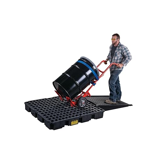 Miniatura 42 de Eagle Plataforma modular para derrames de un tambor, 26.25"x26"x6.5", sumidero de 15 galones, bandeja de contención de capacidad de carga de 2,000