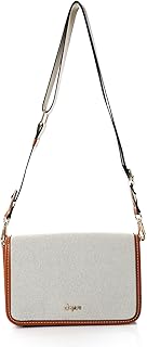 ديجافو شنطة كروس كاجوال باغلاق مغناطيسي للنساء من LID-DJTV-015، لون جملي وبيج، مقاس واحد