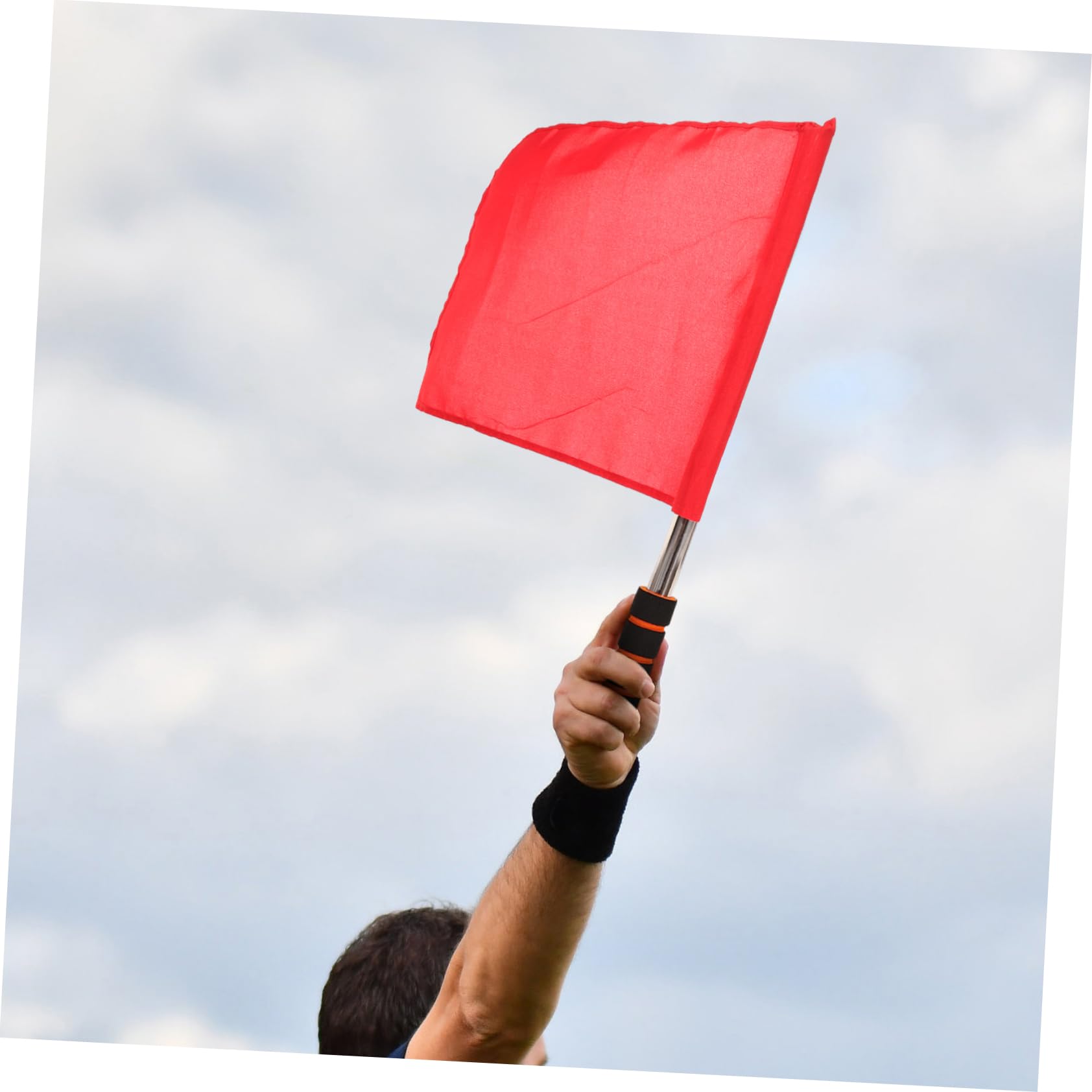 Yardwe 10 Pezzi Bandierine per Arbitri di Calcio in Poliestere Leggere e Facili da Trasportare per Competizioni Sportive e Partite di Calcio