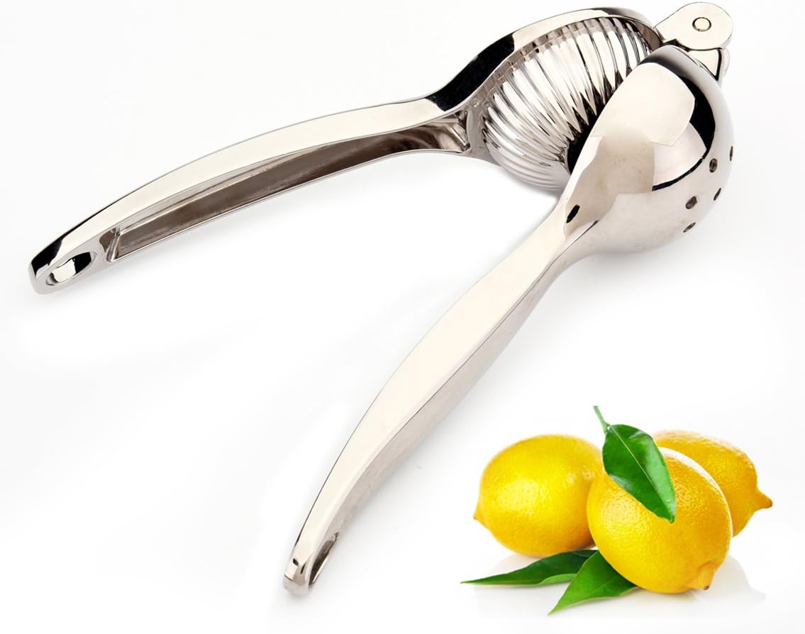 Lemon Squeezer From Allino Excellent Quality, High Grade Zinc Alloy Lemon Juicer, Lemon Press,Easy Use and Clean