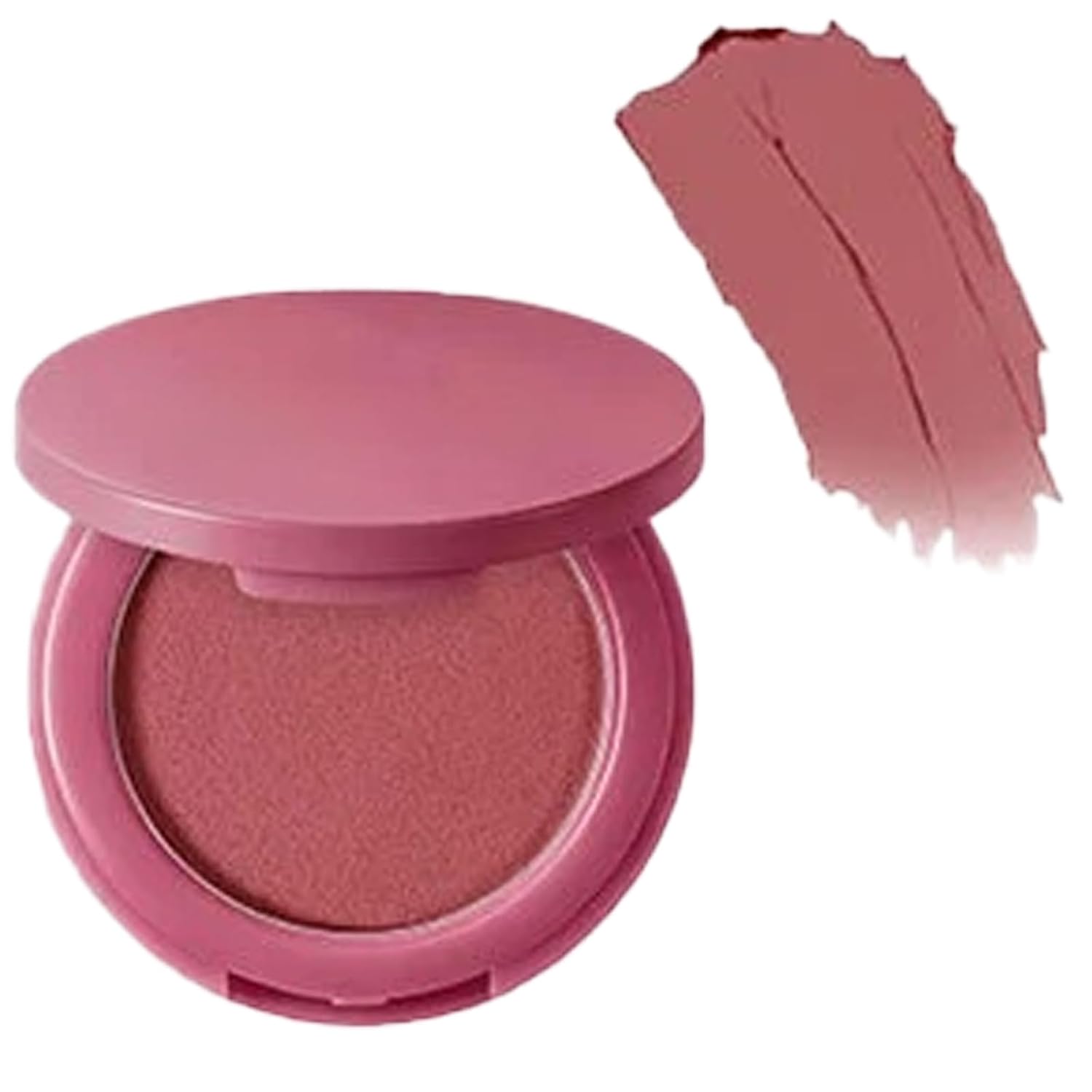 Matte Cream Blush for Cheeks, Lightweight & Long-lasting Face Blusher, Cream-to-Powder Soft Focus Lip & Cheek Tint, Naturally Brightening Matte Finish (#6)