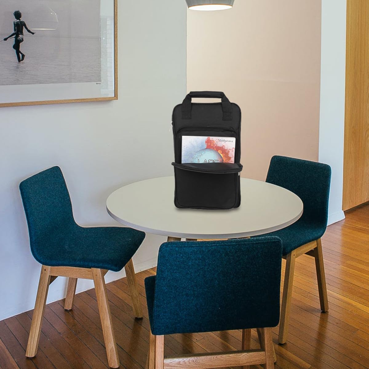 BESTYASH Zaino Tasca Frontale Imbottito Nero Oxford Porta Bacchette Batteria per Custodia e Trasporto Strumenti Musicali