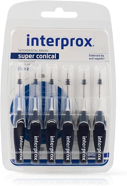 Interprox Super Conical Scovolino Interdentaire Misura 2.0, 6 Pezzi