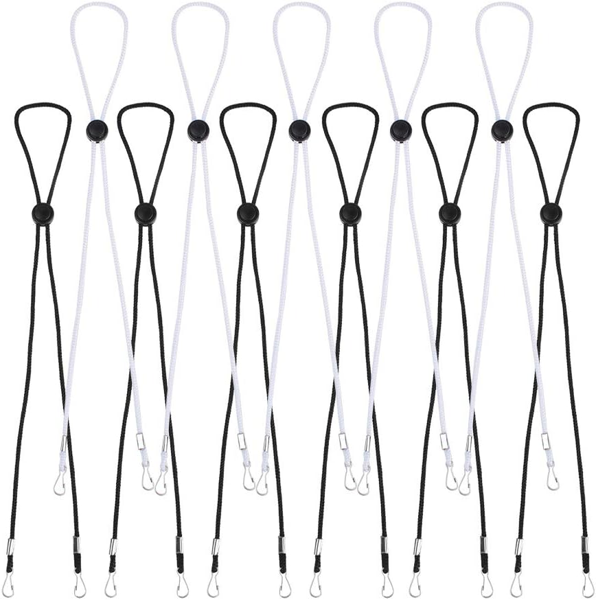 ICYANG 100 Pieces Face Mask Lanyards Adjustable Lanyard Extend Ropes Ear Rope