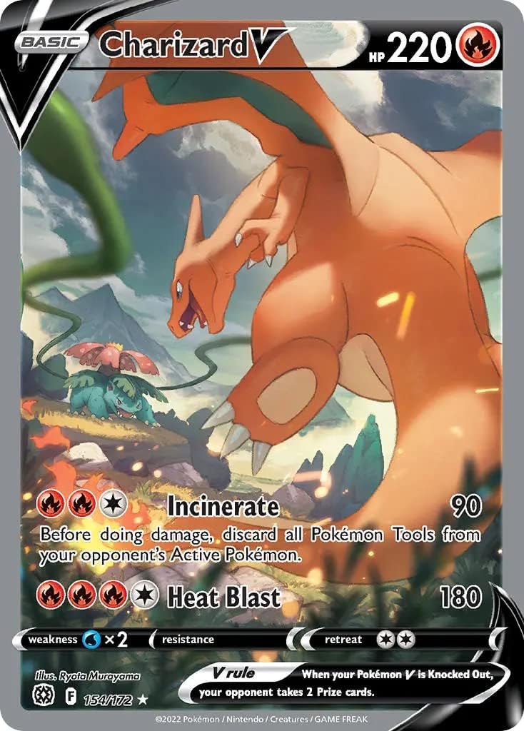 Charizard V - 154/172 - Alternate Art Ultra Rare - Sword & Shield: Brilliant Stars