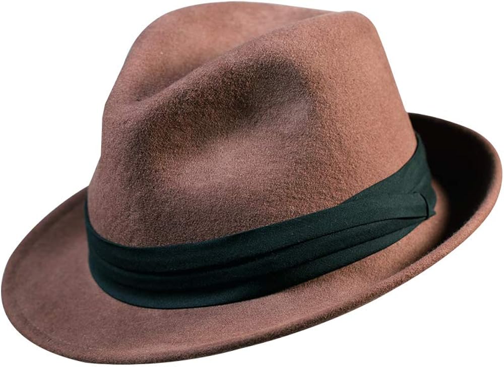 Mens Trilby Fedora Hats Wool Gatsby Hat Felt Manhattan Women Costume Outfit Halloween Christmas Decorations