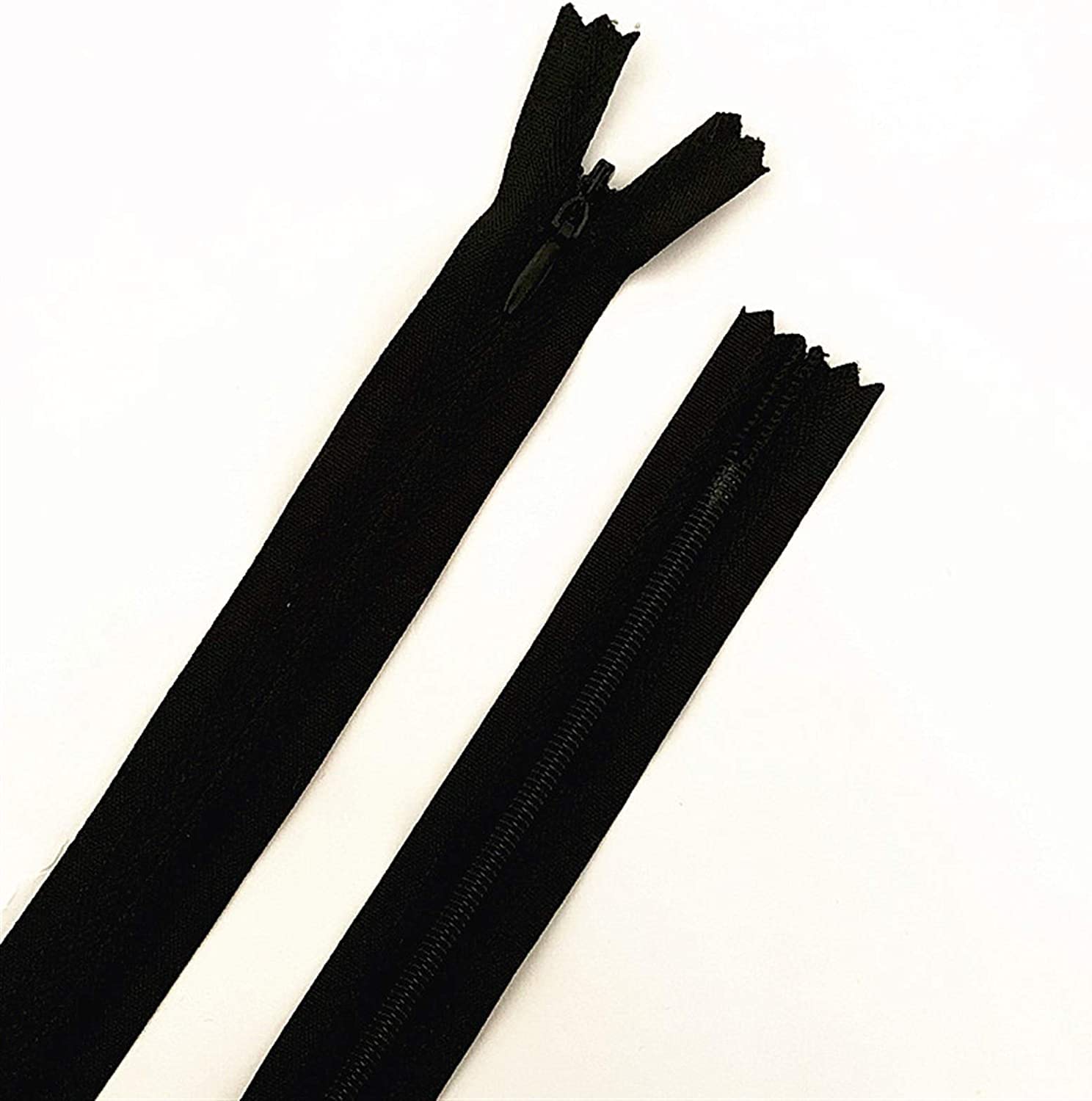 Cremallera, Cremalleras 10 Piezas, 50 Cm De Longitud, Bucle De Cremallera De Nylon for Coser, Cremallera Invisible, Bricolaje, Accesorios De Vestir, 20 Colores, Accesorios Artesanales