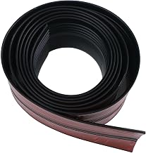 Protector antideslizante para borde de escalera de 10 pies para una seguridad elegante en escaleras interiores (negro 10 pies)