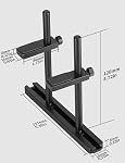 upHere GPU Support Bracket Dual Brace: Fan mounting Adjustable Aluminum Graphics Card GPU Sag Bracket Video Card Stand Holder Graphics Card Bracket,Support Big GPU - 128mm/5.04in