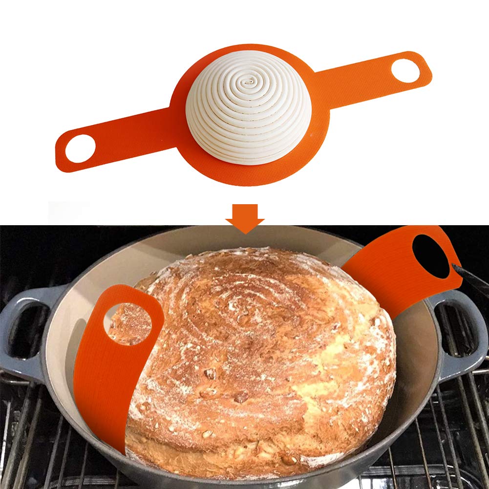 2 Pezzi Imbracatura in Silicone per Pane per Forno Olandese Tappetino