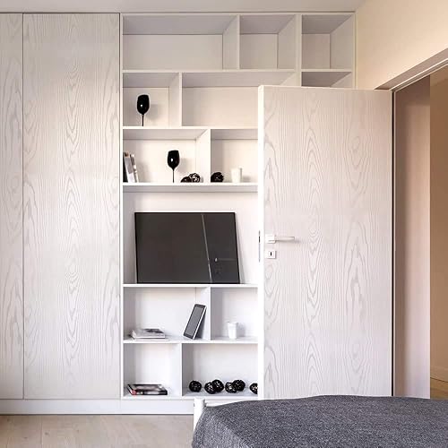 Miniatura 10 de Papel tapiz de madera para despegar y pegar, papel tapiz extraíble para cubrir la pared, decorativo, rollo de vinilo de 15.8 x 78.7 pulgadas