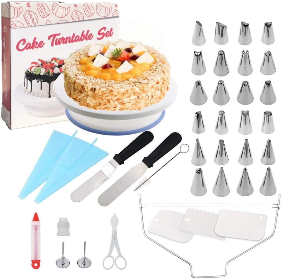 kit decorazione torta per principianti con giradischi