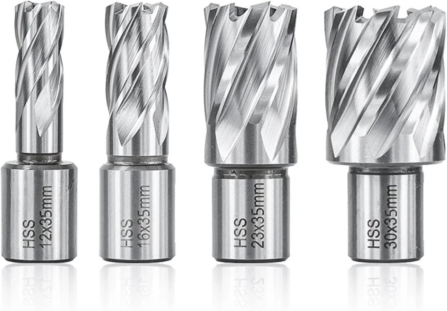 1Pcs HSS Hole Cutter 6-60mm Weldon Shank Hole Saw Hollow Drill Bit HSS Core Drill Bit(14x35mm)