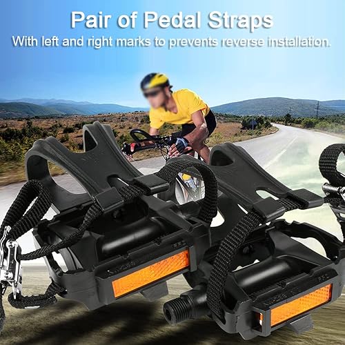 Miniatura 2 de Correas de pedal antideslizantes para bicicleta, correas de pedal antideslizantes fangzi para bicicleta de carretera MTB, pedales de rodamiento,