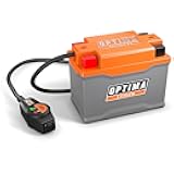QUAD7 ORANGETOP® Lithium Battery - Built-in Engine Start Reserve with BMS and Powerlink Cable - 190 Cranking Amps, 3AH, LED Display, Storage Mode - Replaces YTZ7S, YTX5L-BS, YTX7L-BS, YTX4L-BS