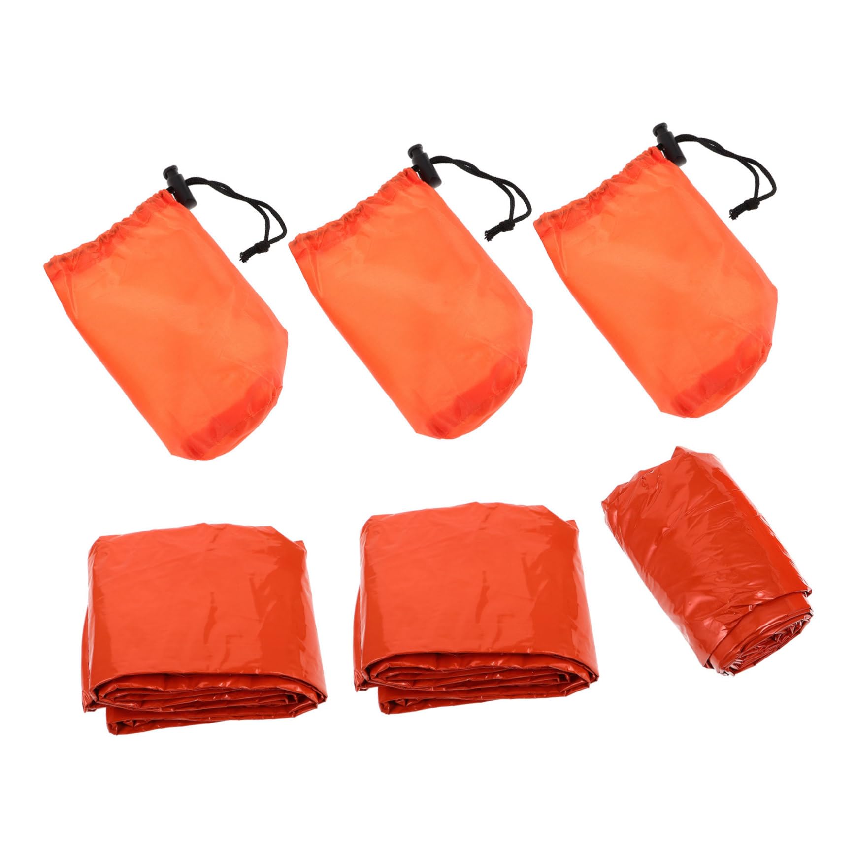 Toyvian 3juego Saco Vivac De Emergencia Saco De Dormir Térmico Portátil para Acampar Al Aire Refugio De Emergencia para Senderismo con Bolsa De Almacenamiento