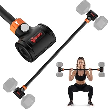 Dumbbell to Barbell Converter, Dual Locking, 200 Lbs Capacity